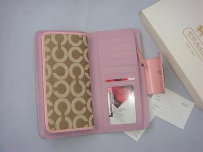 discounted coach wallets - 41986 pink/apricot